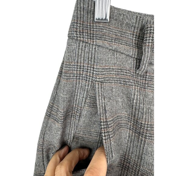 Wilfred Wool‎ cashmere blend cropped plaid trousers preppy sz 4 - Picture 3 of 10